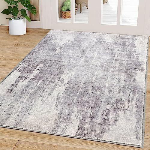 Door Mat, Front Indoor Door Mat Faux Wool NonSlip Entryway 36"x60