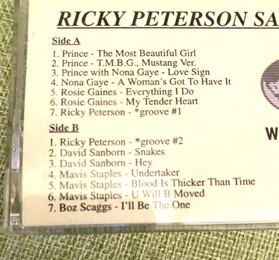 Prince / Ricky Peterson **PROMO CASSETTE** Nona Gaye - Love Sign - Imagem 3 de 4