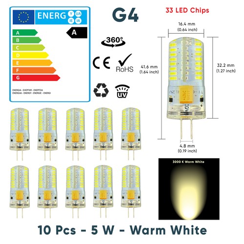 G4 LED 1.5W 3W 5W 7W Capsule Light Bulb True Size Replacement G4 Bulbs AC/DC 12V - Picture 29 of 31