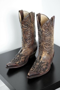 botas bordadas vaqueras