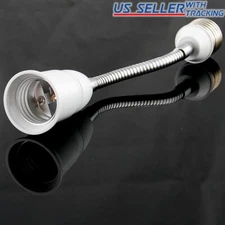 8 Inch Flexible Socket Extender for Standard US LED & CFL Light Bulbs