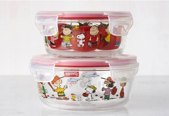 Pyrex スヌーピー Pyrex Peanuts Snoopy Glass Storage Heat Resistant Containers