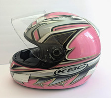 Kbc Moto Design Slick Tk8 Full Face Helmet Medium Pink Black Silver Snell Dot Kbc Moto Design Slick Tk8 Full Face Helmet Medium Pink Black Silver Snell Dot
