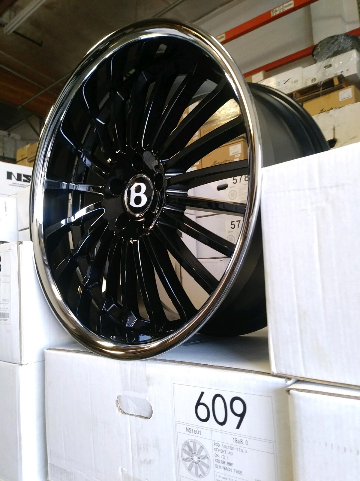 20-inch Bentley Continental GT GTC 2003-2011 Wheels GTX59 Gloss Black 5x112 lugs