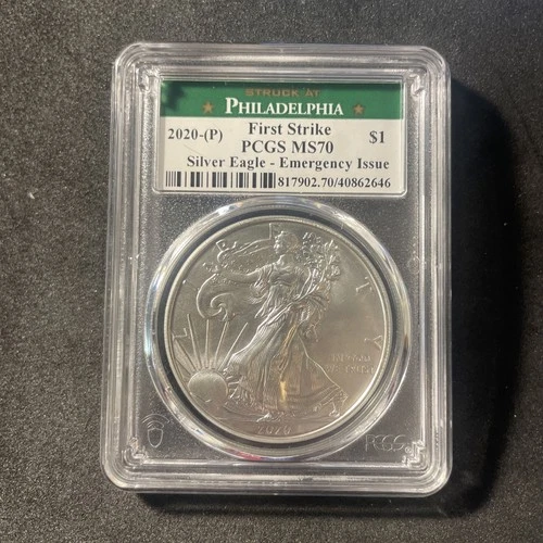 New Listing2020-(P) American Silver Eagle Emergency Issue PCGS MS70