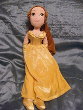 DISNEY STORE BEAUTY & THE BEAST PRINCESS BELLE 18" PLUSH DOLL SOFT TOY (dd)
