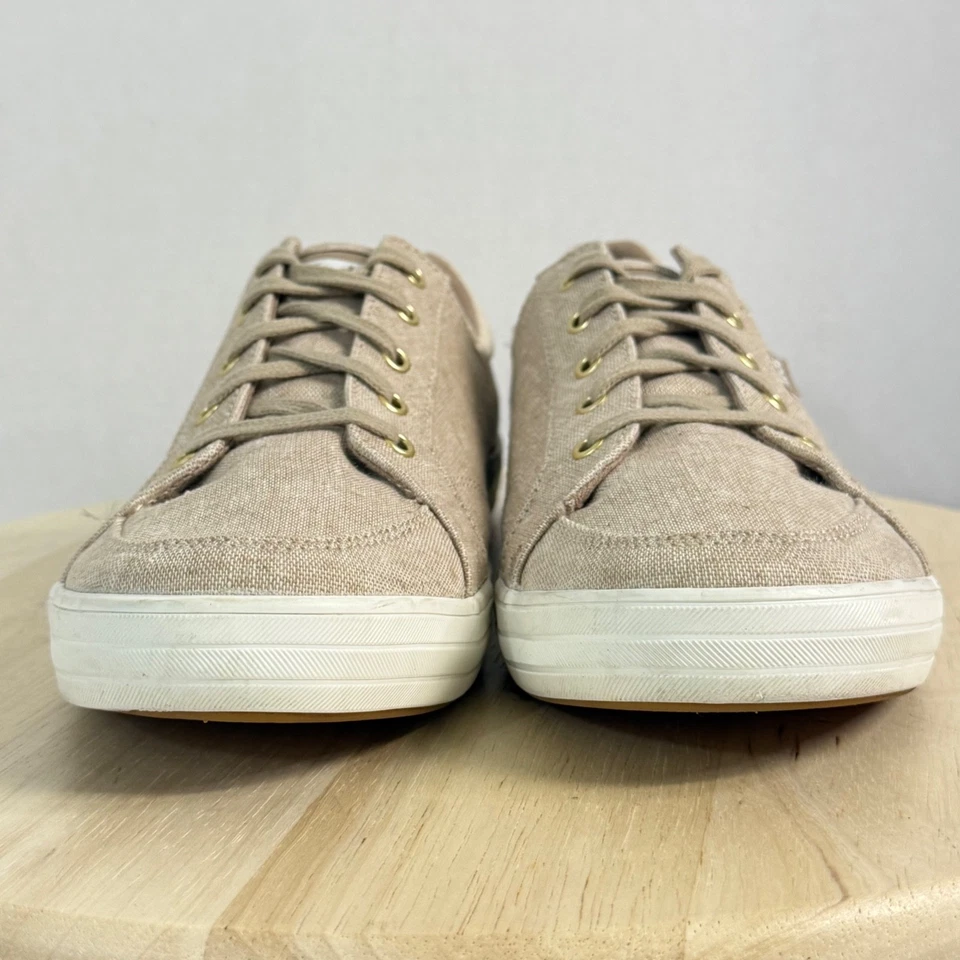 Tenis para mujer Keds de lona a rayas Oxford atletismo espuma viscoelástica zapatos talla 11W Foto 2 de 4