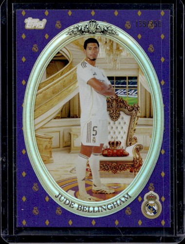 2025-26 Topps Real Madrid Team Jude Bellingham Purple Rainbow Foil #/250