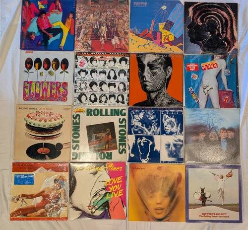 The Rolling Stones Hot Rocks Tattoo You Goat's Head Flowers Let Bleed 16 LP Lot