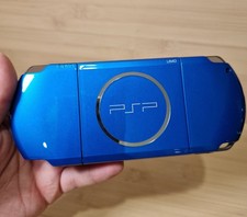 Sony PSP 3003 Vibrant Blue Handheld Console With Charger & Case -Great Condition