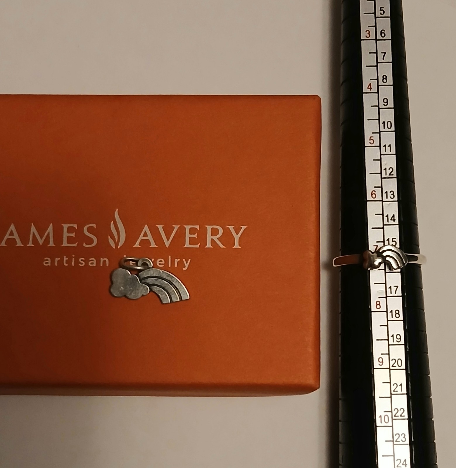 Retired James Avery Rainbow & Cloud Bundle,  Ring… - image 2