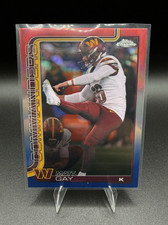 Matt Gay 2025 Topps Chrome Washington Commanders Red, White & Blue