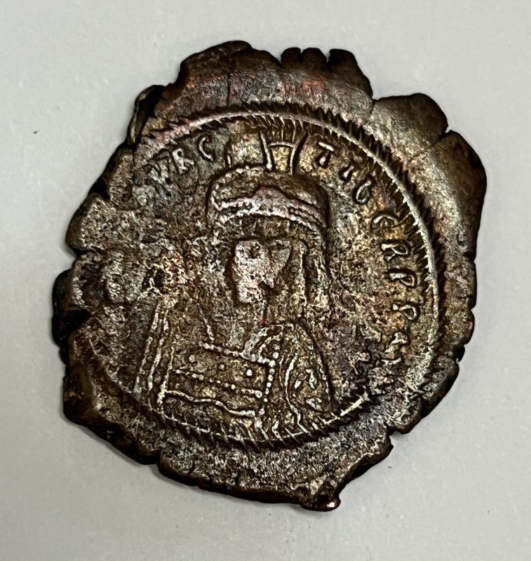 Byzantine Empire Maurice Tiberius AE Follis AD 582-602 