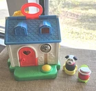 Vintage 1984 Fisher Price Discovery Cottage Playhouse W/ 4 Acc. #136