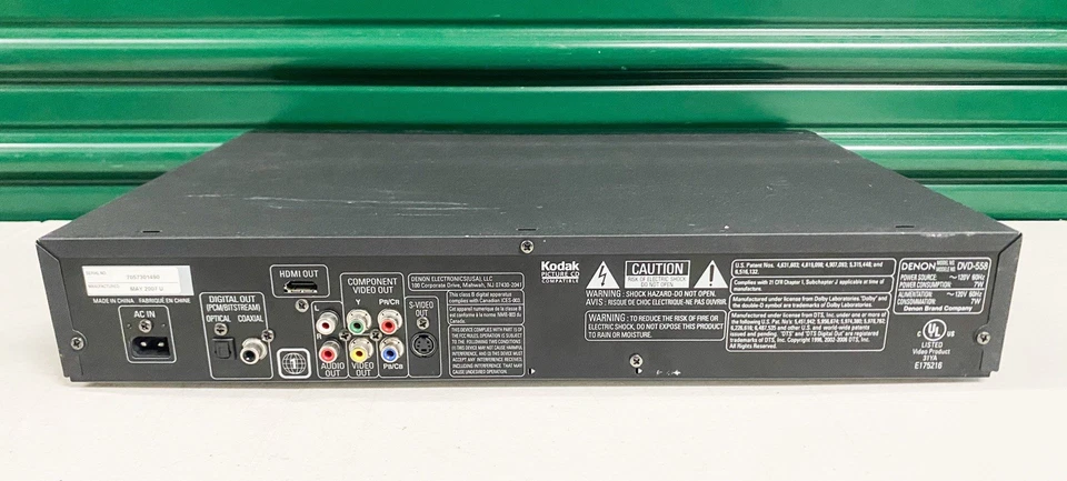 Denon DVD-558 DVD MP3 WMA HDMI 视频播放器 已测试 工作 无遥控器 — 第 2/2 张图片