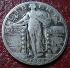 1928-S STANDING LIBERTY QUARTER IN VG CONDITION