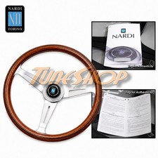 Italy Nardi Classic 390mm Steering Wheel Mahogany Wood With Satin Spoke