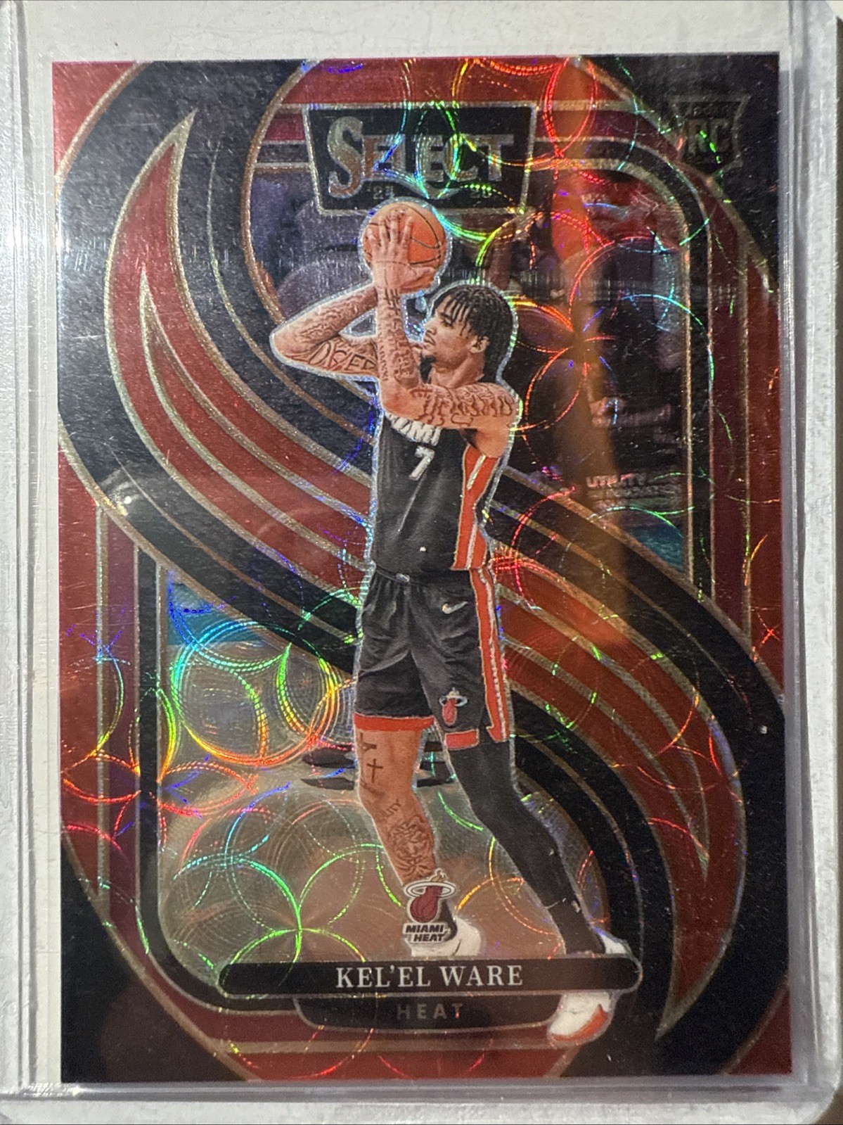 2024-25 Panini Select - Premier Level Kel'el Ware #191 Red Scope Prizm /249 (RC)