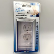 LectraLock-LDM 1-3 Child Safety Outlet Protector Cover-Size Large-White-NWT
