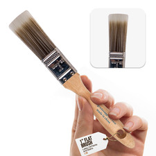 1PK 1" Flat House Wall,Trim Paint Brush Set Home Exterior or Interior Brushes