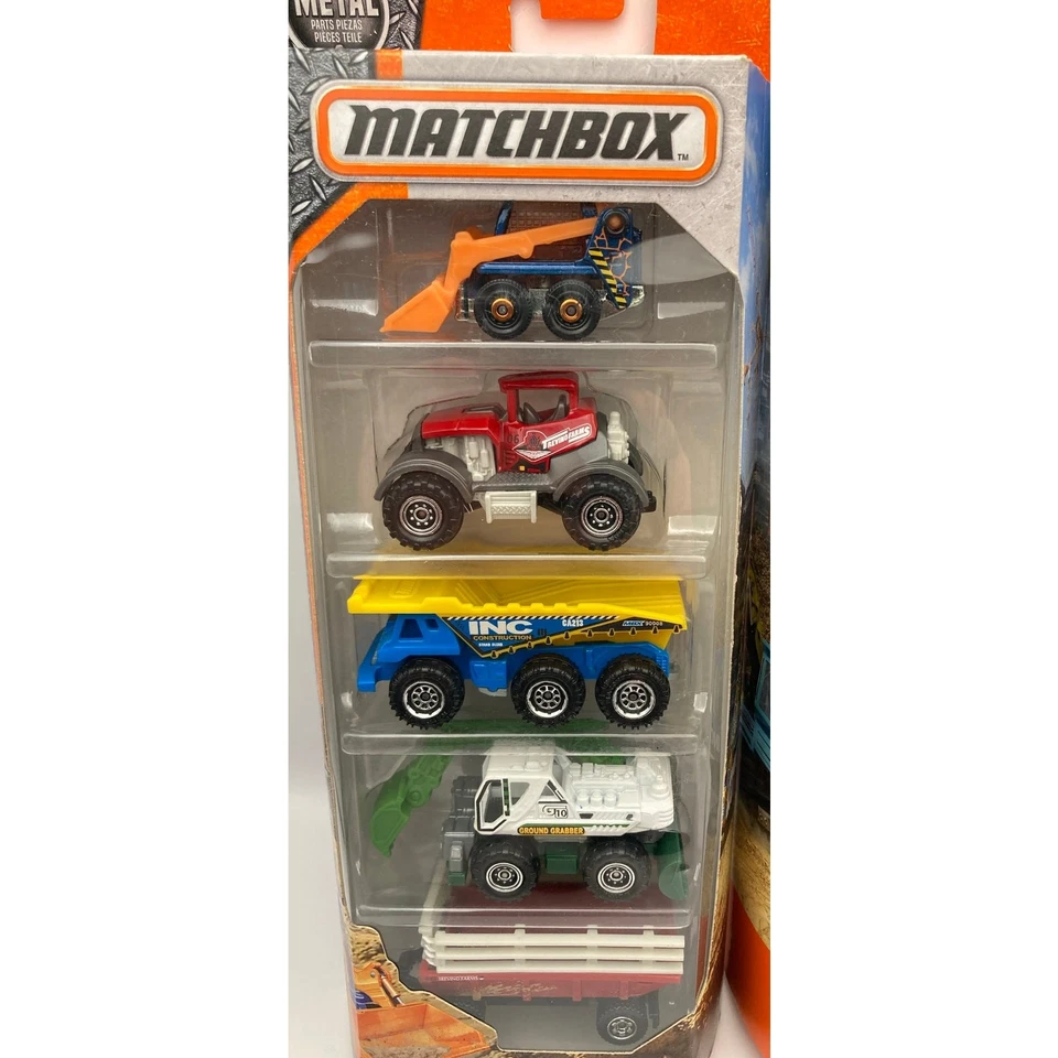 NEW Matchbox Diecast Construction Vehicles (10) Metal MBX NIP 2016 2018 - Image 2 of 4
