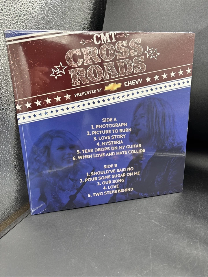 Taylor Swift & Def Leppard CMT Crossroads CMT Blue Vinyl SEALED - Image 2 of 2
