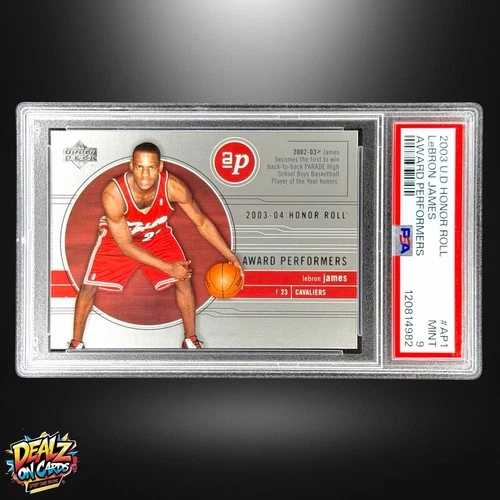 2003 Upper Deck Honor Roll LeBron James Award Performers Rookie Card PSA 9 MINT