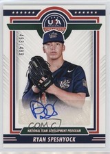 2022 Panini USA Baseball Stars & Stripes Blue Ink /499 Ryan Speshyock Auto 0l2