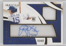 2020 Panini Immaculate Clearly Clutch Rookies Relics 12/99 Nick Solak Auto 15g5