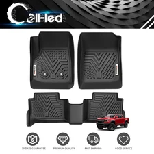 3Pcs Car Floor Mats Liners for 2015- 2022 Chevy Colorado GMC Canyon All Weather