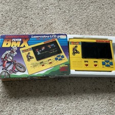 1983 Grandstand BMX Flyer Lasercolour LCD Electronic Game. Boxed Fully Working