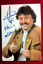 Original-Autogramm von Achim Mentzel (verst.), Farbbild-Karte, Postkartengröße