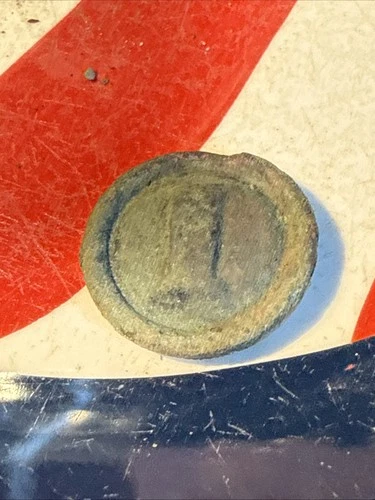 Dug Civil War 💥 🇺🇸 💣 Confederate Block I Button PH LA