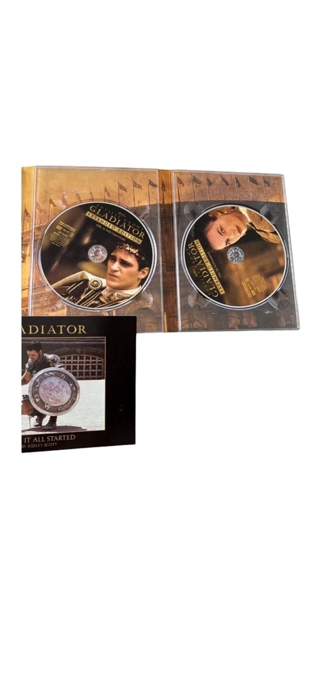 Russel Crowe In Gladiator 3 Disc DVD Extended Edition Box Set (Year 2000) Foto 4 de 4