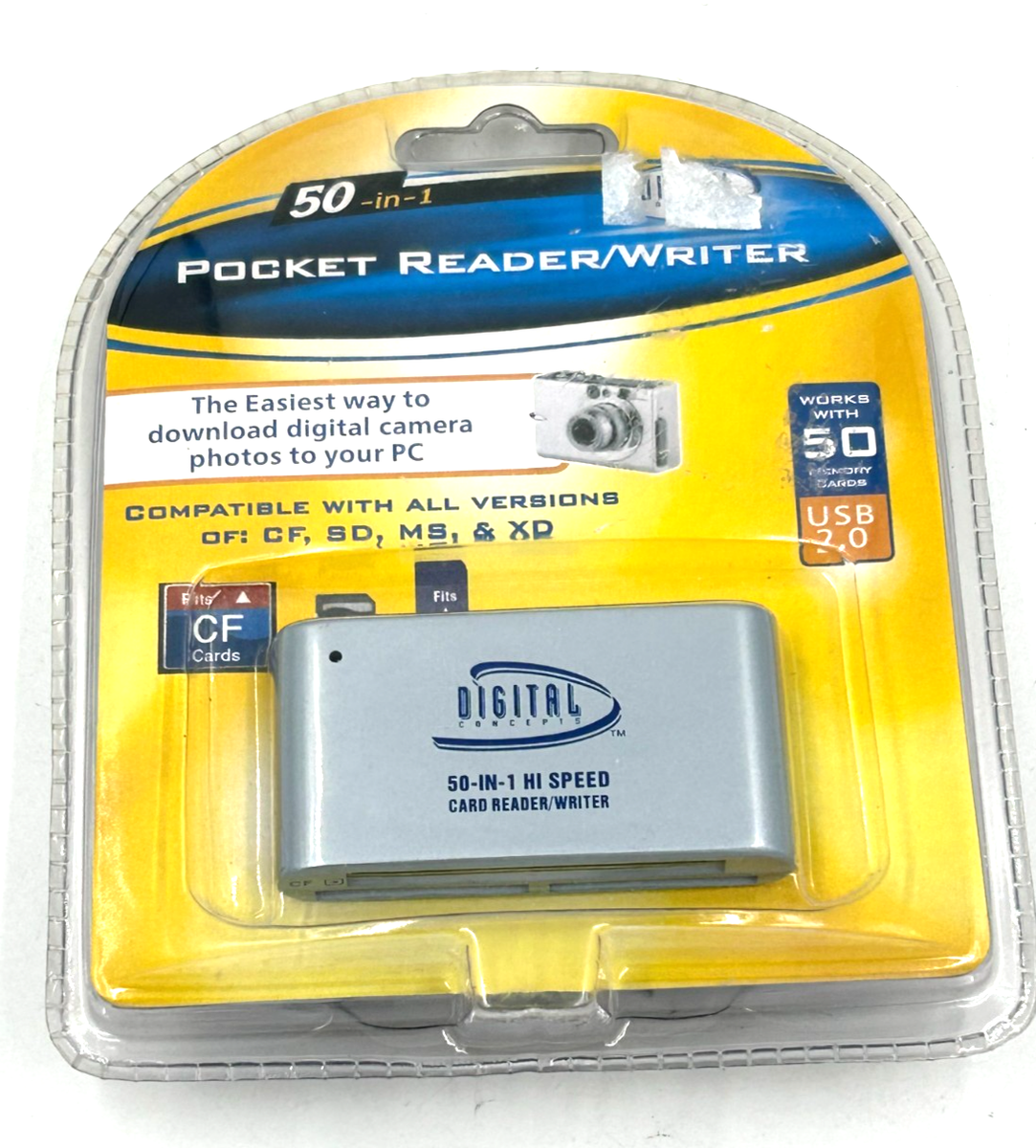 Digital Concepts 50-in-1 Hi Speed Pocket Reader/Writer USB 2.0 | eBay