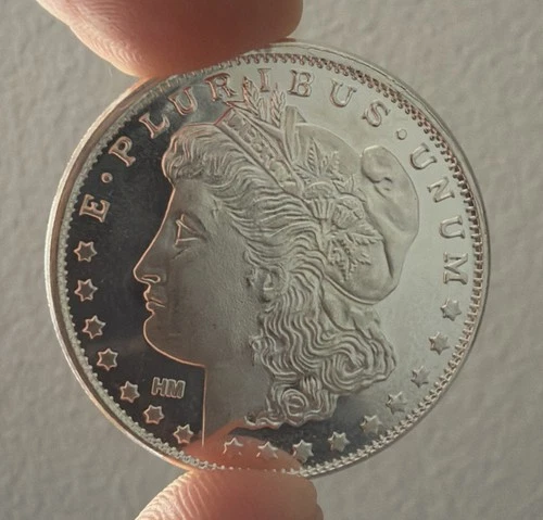 1 TROY OZ. .999 FINE SILVER BULLION ROUND COIN MORGAN E. PLURIBUS UNUM DOLLAR BU