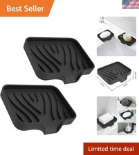 2 Pack Silicone Soap Dish with Drain, Bar Soap Holder for Shower,Bathroom and...