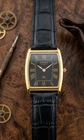 Classic Black Dial Vintage Seiko Slim Quartz Men’s Wrist Watch