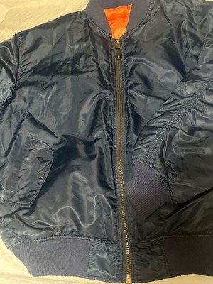 ジャケット・アウター MILITARY MA-1 bomber jkt RPK-2 90s Vintage RPK-2 Jacket Mens 2XL Blue MA-1 Intermediate Flyers | eBay