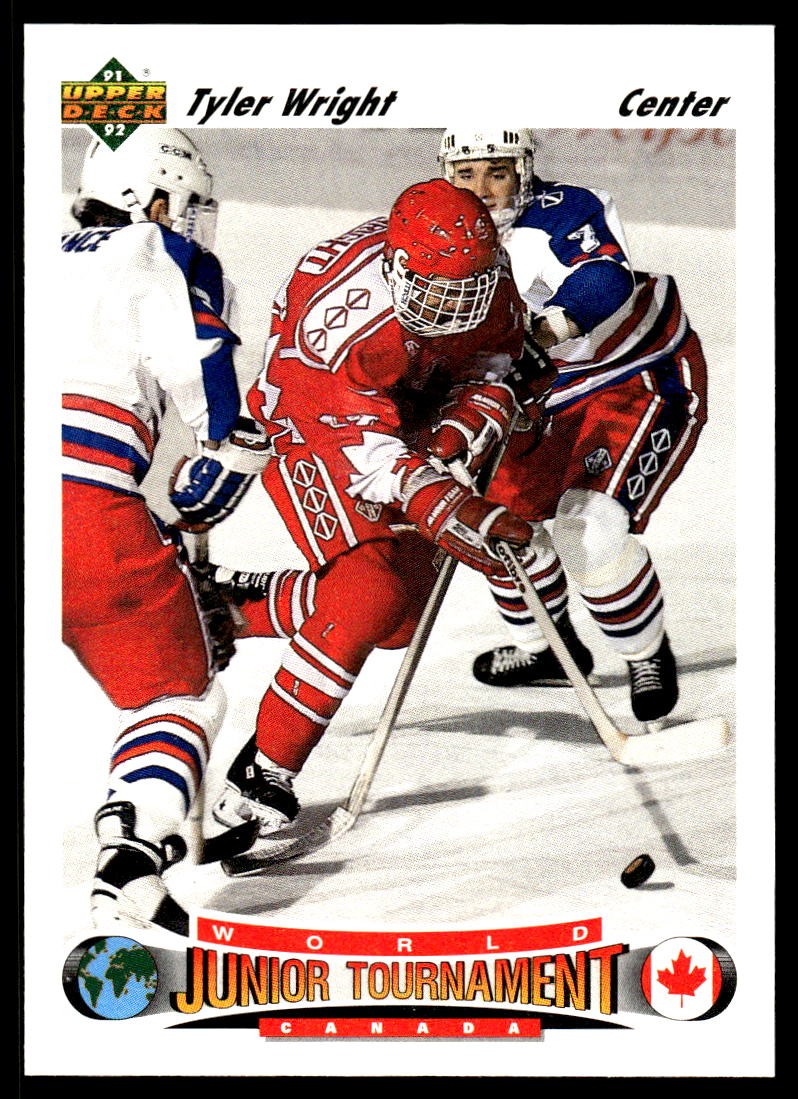 1991-92 Upper Deck #686 Tyler Wright Canada Rookie Hockey Card