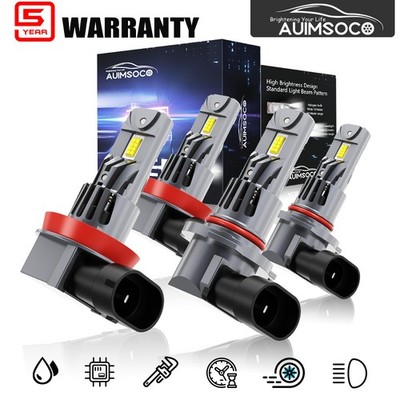 For Dodge Ram 3500 2009-2010 High Low Beam 9005 H11 LED Headlight Bulbs KIT