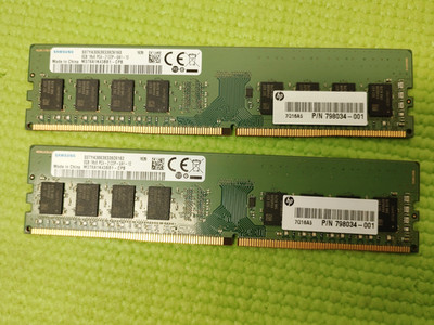 Lot of 2 Samsung 8GB DDR4-2133 PC4-2133P 1Rx8 UDIMM Desktop RAM M378A1K43BB1-CPB