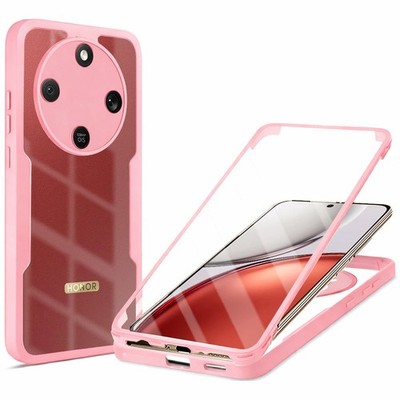 Handyhülle für Honor Magic8 Lite Techsuit Case Cover Etui Transparent, Rosa