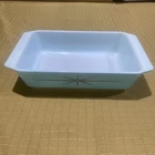 PYREX 575-B SPACE SAVER TURQUOISE ATOMIC STARBURST “BEAUTIFUL “