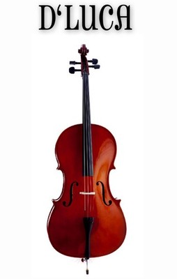 D'Luca Meister Handmade Ebony Fitted Cello 1/2