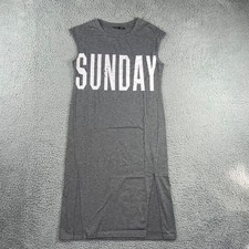 Long Graphic Print Dress Women Small Casual Lounge Vacation Relax Sunday