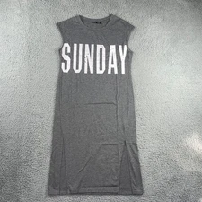 Long Graphic Print Dress Women Small Casual Lounge Vacation Relax Sunday