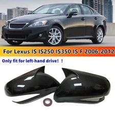 Carbon Fiber Rearview Mirror Cover Caps For Lexus IS IS250 IS350 IS F 2006-2012