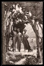 Cartolina artistica Domenico Mastroianni: La vita felice 1918 