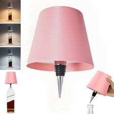 LED Bottle Table Light Top Cordless Rechargeable Touch Desk Lamp Metal Shade